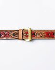 American Darling Floral Hand Tooled I watch Men Women Genuine Leather