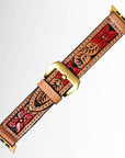 American Darling Floral Hand Tooled I watch Men Women Genuine Leather