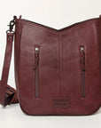 American Darling Hand Tooled Hair On Genuine Leather Women Bag Western Handbag Purse