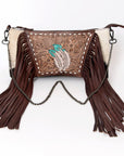American Darling Cross Body I Hand Tooled Hair-On Genuine Leather Women Bag Western Handbag Purse