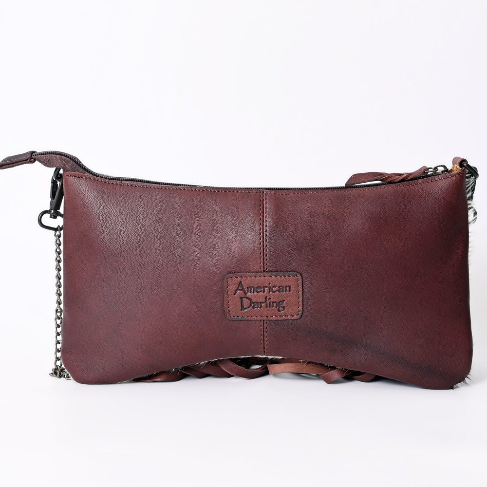 American Darling Cross Body I Hand Tooled Hair-On Genuine Leather Women Bag Western Handbag Purse