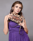 American Darling Cross Body I Hand Tooled Hair-On Genuine Leather Women Bag Western Handbag Purse