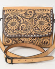 American Darling Hand Tooled Genuine Leather Women Bag Western Handbag Purse
