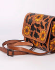 American Darling Hand Tooled Genuine Leather Women Bag Western Handbag Purse