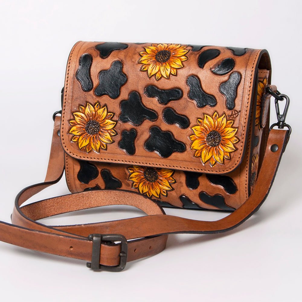 American Darling Hand Tooled Genuine Leather Women Bag Western Handbag Purse
