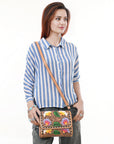 American Darling Hand Tooled Genuine Leather Women Bag Western Handbag Purse