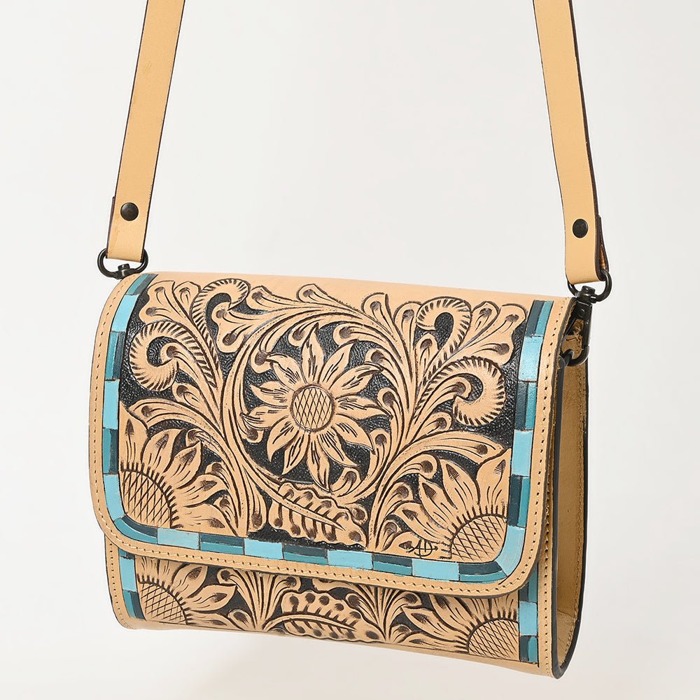American Darling Hand Tooled Genuine Leather Women Bag Western Handbag Purse