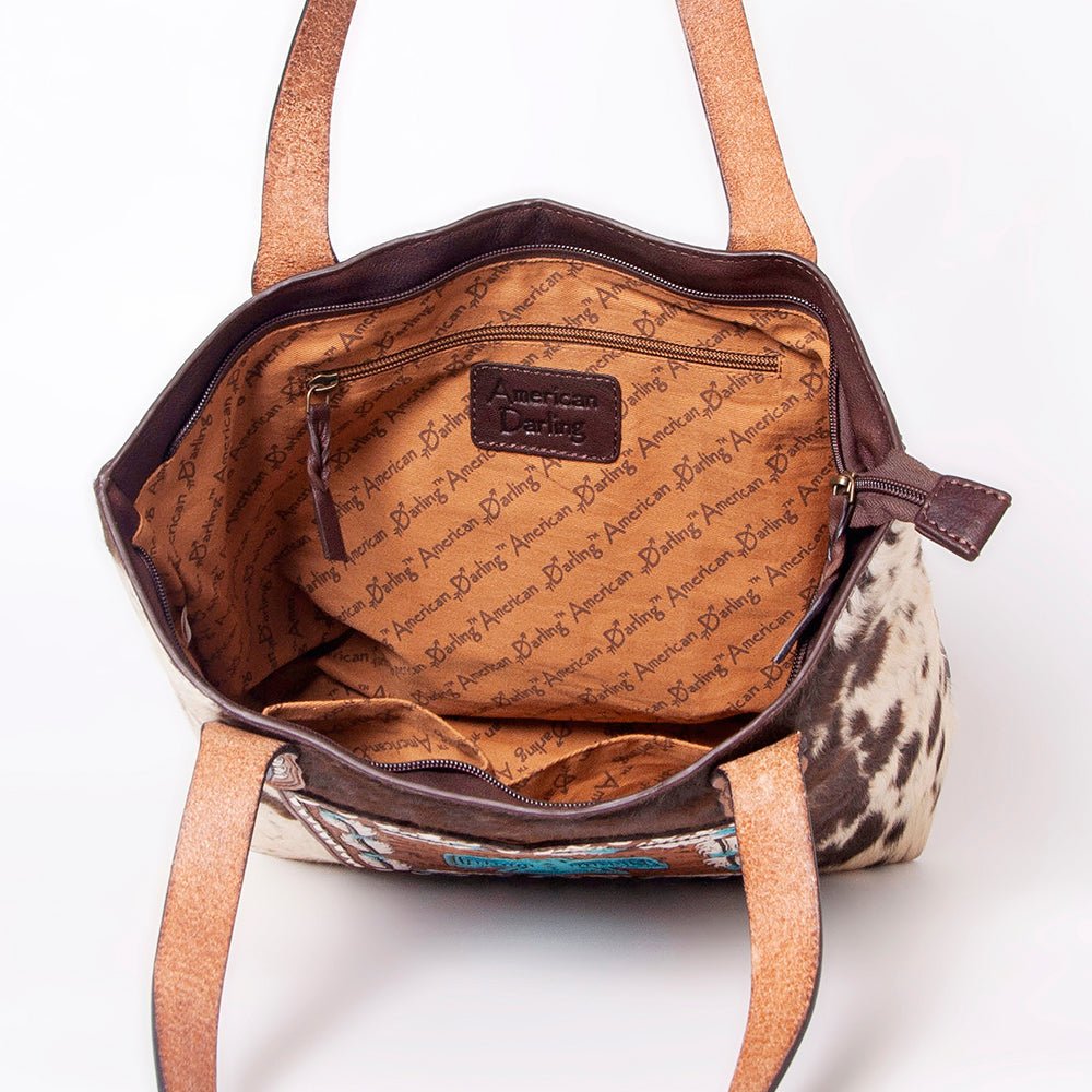 American Darling Hand Tooled Genuine Leather Women Bag Western Handbag Purse