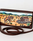 American Darling Wallet Genuine Leather Women Bag Western Handbag Purse
