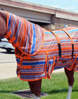 HILASON Horse Fly Sheet With Neck Cover UV Protection Mesh Bug Mosquito Summer Spring Serape