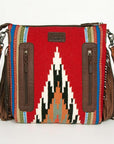 American Darling ADBGZ669 Signature Crossbody Hand Tooled Saddle Blanket Genuine Leather Women Bag Western Handbag Purse