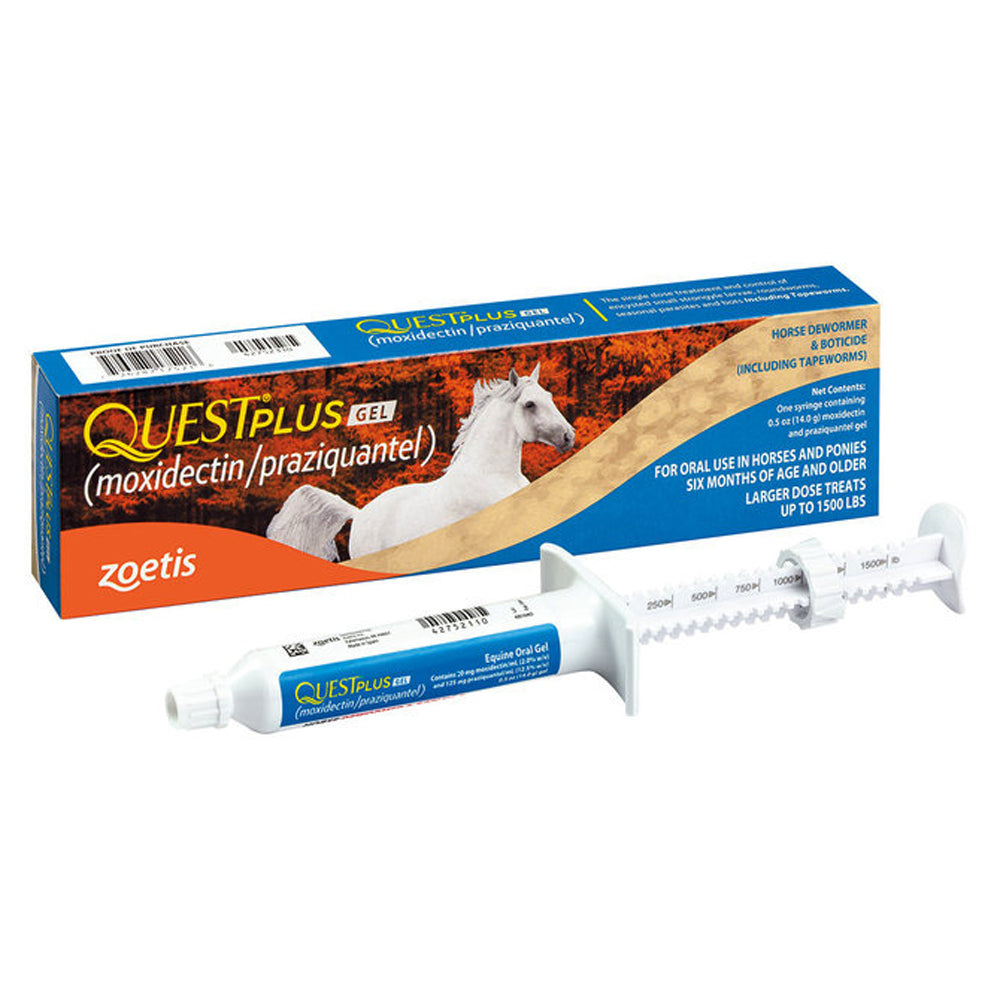 Zoetis Quest Plus Gel Horse Dewormer &amp; Boticide