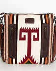 American Darling ADBGZ675 Signature Crossbody Hand Tooled Saddle Blanket Genuine Leather Women Bag Western Handbag Purse