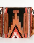 American Darling ADBGZ678 Signature Crossbody Hand Tooled Saddle Blanket Genuine Leather Women Bag Western Handbag Purse