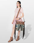 ADBGZ688 American Darling Hand Tooled Saddle Blanket Genuine Leather Women Bag Western Handbag Purse