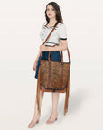 American Darling ADBG1030B Tote Hair-On Genuine Leather women bag western handbag purse