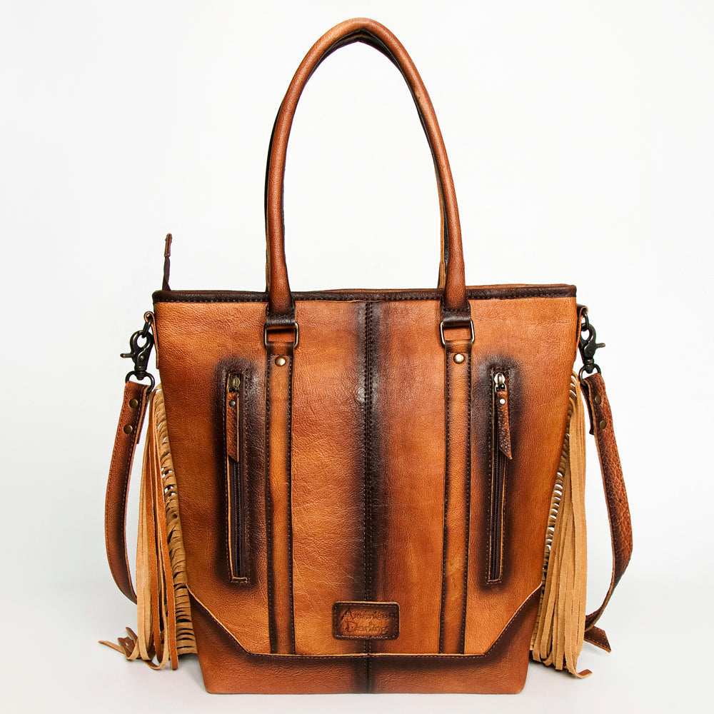 American Darling ADBG1030B Tote Hair-On Genuine Leather women bag western handbag purse