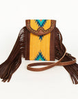 American Darling Hair On Genuine Leather Women Bag Western Handbag Purse