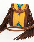 American Darling Hair On Genuine Leather Women Bag Western Handbag Purse