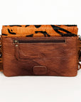 American Darling ADBGS178BE Envelope Hair-On Genuine Leather Women Bag Western Handbag Purse