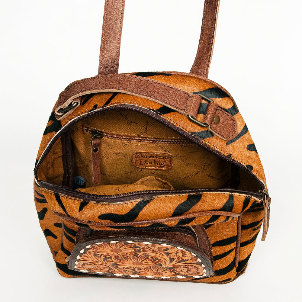 American Darling Hair On Genuine Leather Women Bag Western Handbag Purse