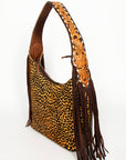 Hobo Hair On Saddle Blanket Genuine Leather Western Bag For Women