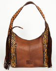 Hobo Hair On Saddle Blanket Genuine Leather Western Bag For Women