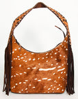 Hobo Hair On Saddle Blanket Genuine Leather Western Bag For Women