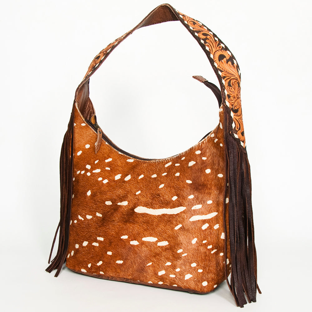Hobo Hair On Saddle Blanket Genuine Leather Western Bag For Women