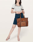 American Darling Tote Hair on Genuine Leather W. Women Bag Handbag