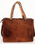 American Darling ADBG1033A Tote Saddle Blanket Genuine Leather women bag western handbag purse