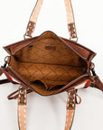 American Darling ADBG1033A Tote Saddle Blanket Genuine Leather women bag western handbag purse