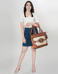 American Darling ADBG1034B Tote Hair-On Genuine Leather women bag western handbag purse