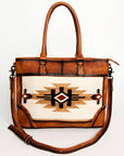 American Darling ADBG1034B Tote Hair-On Genuine Leather women bag western handbag purse