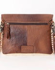 American Darling ADBG1037 Small Crossbody Hand Tooled Hair-On Genuine Leather Women Bag Western Handbag Purse