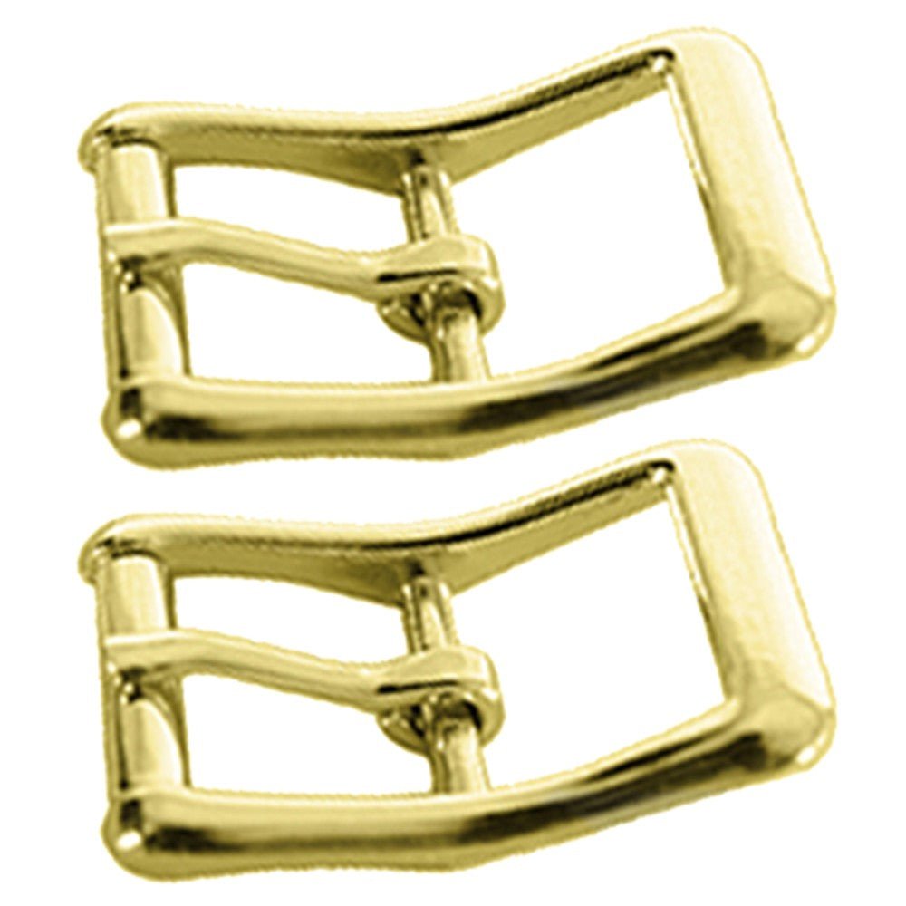3/4" Hilason Die Cast Center Bar Roller Buckle Brass Plt. – Hilason