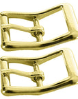 3/4" Hilason Die Cast Center Bar Roller Buckle Brass Plt. – Hilason