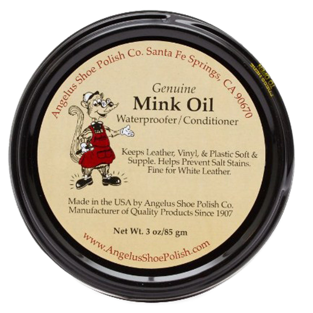 3 Oz Angelus Genuine Mink Oil Waterproofer &amp; Conditioner Paste