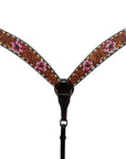HILASON W. H. Floral Concho Headstall Breast Collar American Leather