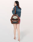 ADBG944A American Darling Saddle Blanket Genuine Leather Women Bag Western Handbag Purse