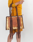 American Darling Hand Tooled Genuine Leather Women Bag Western Handbag Purse