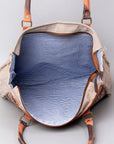 OHLAY KB472 TOTE Upcycled Wool Upcycled Canvas Embossed Hair-on Genuine Leather women bag western handbag purse
