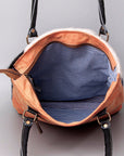 OHLAY KB475 TOTE Upcycled Wool Upcycled Canvas Embossed Hair-on Genuine Leather women bag western handbag purse