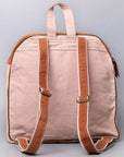 OHLAY KB479 Backpack Upcycled Canvas Hair-On Genuine Leather women bag western handbag purse
