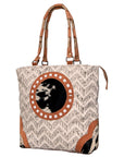 OHLAY KB487 TOTE Upcycled Wool Upcycled Canvas Hair-on Genuine Leather women bag western handbag purse