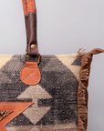 OHLAY WEEKENDER Upcycled Wool Upcycled Canvas Embossed Hair-on Genuine Leather women bag western handbag purse