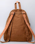 OHLAY KB501 Backpack Upcycled Canvas Hair-On Genuine Leather women bag western handbag purse
