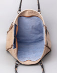 KB503 Ohlay Western Genuine Upcycled Canvas Leather Women Weekender Bags