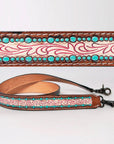 American Darling ADSTF183 Hand Tooled Genuine Leather Crossbody Handle Strap For Bags