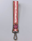 American Darling Hand Tooled Genuine Leather Handle Strap for Wristlet Bag Phone Wrist Keychain Wallet Purse Clutch Cellphone